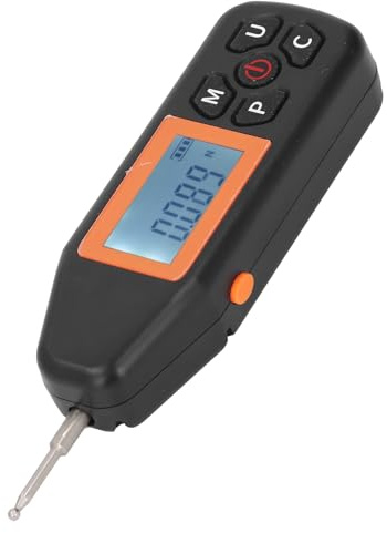 10N Digital Kraftanzeige, Elektronischer Druckkraftmessgerät mit Einheiten N/lb/kg/oz und LCD -Hintergrundbeleuchtung, Spannungsmesser Druckschubmessgerät