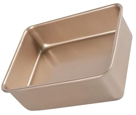 LOLIPPYY Teglia Quadrata Antiaderente 21x21x8 Cm in Acciaio Inox, Stampo per Torta e Pane da Forno Riscaldamento Uniforme, Facile da Pulire, per Preparazioni Casalinghe