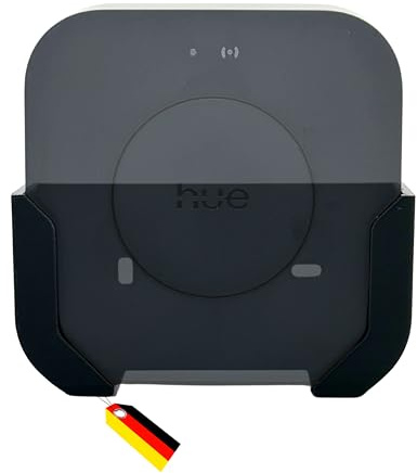 MECHONIX Support mural pour Philips Hue Bridge & Hue Bridge Pro - Montage facile et maintien sûr - Support robuste en plastique - Accessoire mural pour centrale intelligente (Hue Bridge Pro)