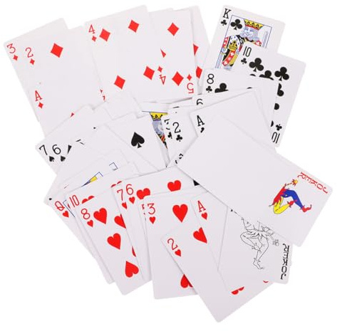 NAMOARLY 2 Satz Selbstgemacht Leere Pokerkarten aus Papier für Thermotransferdruck Sublimationsblankokarten mit Glatter Oberfläche Leere Spielkarten für Kreative Kartenspiele