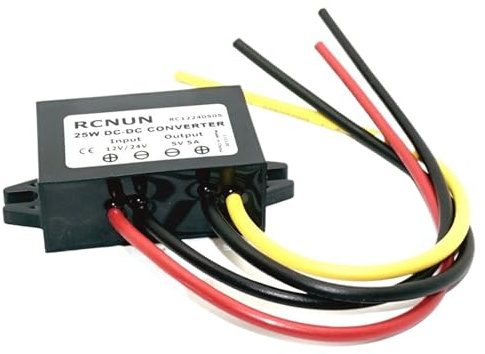 12V 24V a 5V 3A 5A 10A Regulador convertidor CC Reductor 50W 24 12 voltios a Fuente de alimentación LED de 5 voltios for automóviles(12V-24V to 5V 5A)