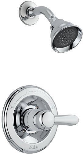 Delta Lahara 14 Series Single-Function Shower Trim Kit with 5-Spray Touch Clean Shower Head, Chrome T14238 (Valve Not Included)