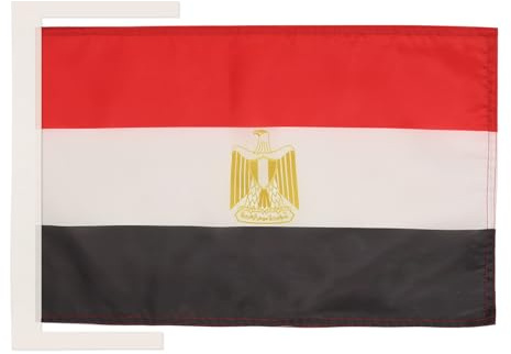 AZ FLAG Drapeau Egypte 45x30 cm Egyptien Polyester 100D Cordelettes