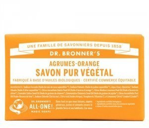 Dr. Bronner's Feste Seife Zitrus-Orange – 140 g