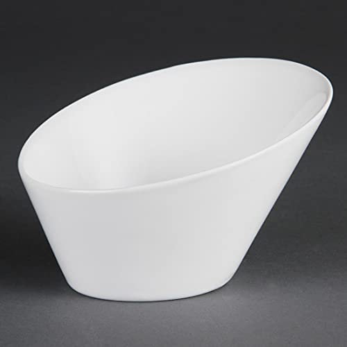 Olympia Ware Oval Sloping Bowls 202X 185mm 700Ml Porcelain Kitchen Dish 3pc