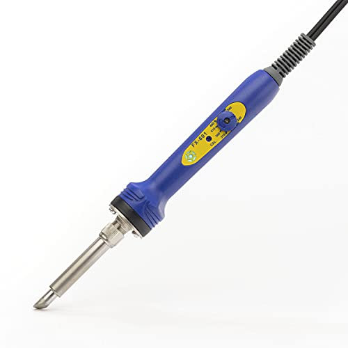 HAKKO® Kabelgeführter Lötkolben Blau (237 mm) - Einstellbare Temperaturkontrolle 200-500°C, Präzisionslötkolben - Ergonomisches Design - Perfekt für Tiffany Lötarbeiten - Designed in Japan