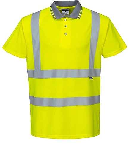 Portwest Warnschutz Kurzarm Polo Shirt, Größe: 7XL, Farbe: Gelb, S477YER7XL