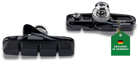 CONTEC Bremsschuh R-Stop, R-Brakes Medium Compound, Cartridge-Belag, mittelharte Gummimischung, minimaler Verschleiß, DIN-geprüft, 55 mm Schraub, Paar