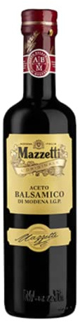 Mazzetti Tino Tipico Aceto Balsamico di Modena I.G.P. Lot de 12 bouteilles de 500 ml, « une feuille de vigne », The Italian Art of Dressing