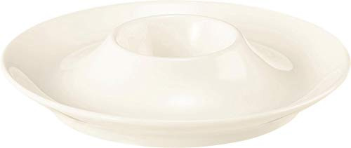 Seltmann 001.755013 Medina Lot de 6 coquetiers avec plateau Crème Hauteur 2,5 cm Diamètre 12,5 cm