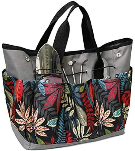 Sac à outils de jardin en toile robuste pour ranger les outils de jardinage, fleur