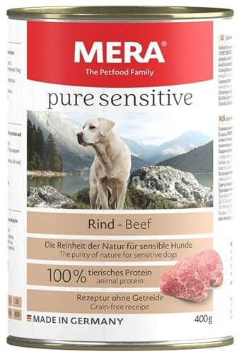 MERA Dog Pure Sensitive Meat Rind 400g-Dose (Menge: 6 je Bestelleinheit)