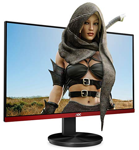 AOC Gaming G2490VXA - Monitor FHD da 24 pollici, 144 Hz, MPRT da 1 ms, VA, AMD FreeSync Premium, basso ritardo di ingresso, altoparlanti integrati (1920x1080 a 144 Hz, 350 cd/m², HDMI/DP)