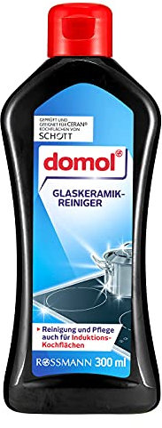 Detergente per vetroceramica – Per tutte le superfici di cottura in vetroceramica e a induzione – Rimuove anche lo sporco più ostinato e bruciato – 300 ml