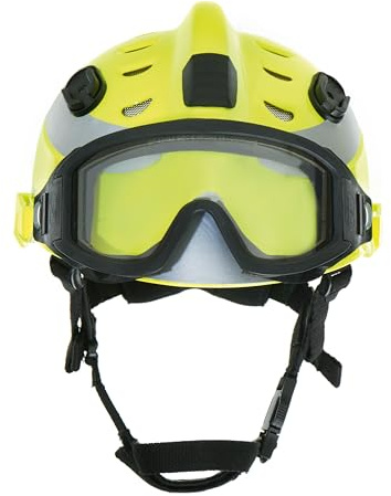 Dräger HPS 3500 Set Casco de Seguridad Premium Ajustable con Gafas Amarillo para Obras, minería, Bomberos y Operaciones de Emergencia.