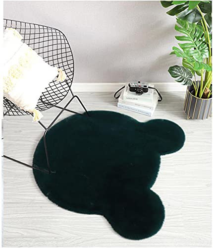 Niedlicher flauschiger Teppich für Mädchen-Schlafzimmer, Kunstfell-Plüsch-Teppich, Langflorteppich, Kinderteppich, extra große Bodenmatte für Bett, Stuhl, Sofa