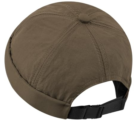 CLAPE Bonnet Docker d'été Séchage Rapide Unisexe Casquette sans Visière | Réglable,Léger,Pliable,Casquettes Docker Miki Breton pour Voyage,Randonnée,Plein Air