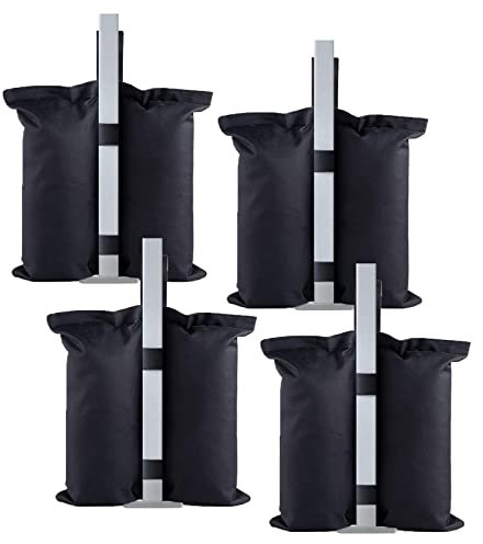 Poids de Sable Gazebo, Lot de 4 Sac de Sable de Tonnelle Sac de Poids Robuste à Double Couture, pour Augmenter Le Poids de la Jambe des Tonnelles Pop-Up, Tentes de Jardin, Parasols, Trampolines