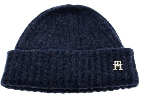 Tommy Hilfiger Mütze Tommy Modern Fluffy Beanie Space Blue blau
