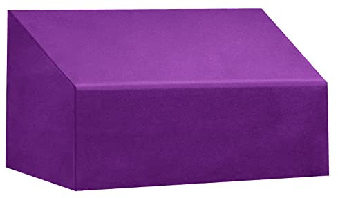 Premium Imperméable Protection Bâche Banc de Jardin B 130 x T 63 x HV 65 x HH 80 cm Housse de Table de Jardin Couvercle de Housse de Protection Couvrant 900 D 500 gr. 6000 mm étanchéité Lilas