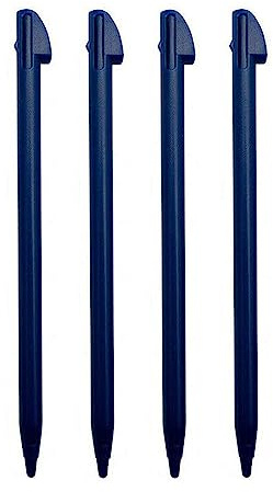 Lot de 4 stylets bleus de rechange pour écran tactile Nintendo 3DS XL (ancienne version)