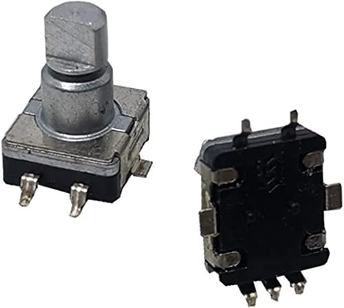 IDUTQUMW Schalter Encoder 5 Teile/los EC11 360 Chip SMD Drehgeber inkrementelles Digital Potentiometer Lüfterdrehzahlschalter 30 Position Griff 10F