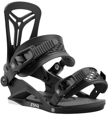 Union Rosa Fijaciones Snowboard, L: US Wmn 9-11, Negro