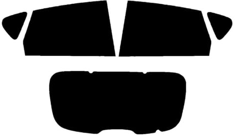 Window-Tint.co.uk Pre Cut Window Tint for Vauxhall Astra 5-door - 2010 to 2015 (J) - Rear Windows 5% Limo