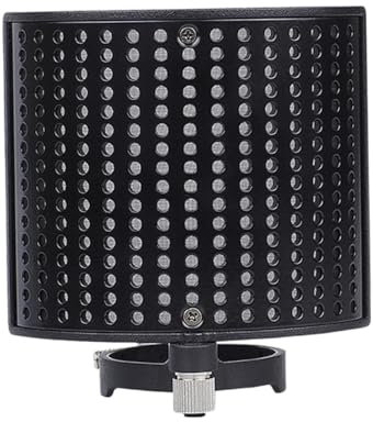 BELLIFFY Mikrofon Schallschutz Isolationsschild Für Aufnahmemikrofone Windschutz Schallschutzwand Lärmschutzwand Metall