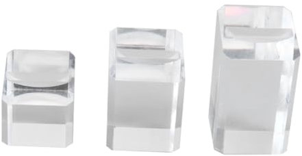 COLLBATH 3stücke Teiliges Acryl Ring-display Transparenter Schmuckständer Für Ringpräsentation Langlebiger Schmuckhalter Für Einzelpersonen Einzelhandel Und Fotostyling Hochwertige Acrylmat