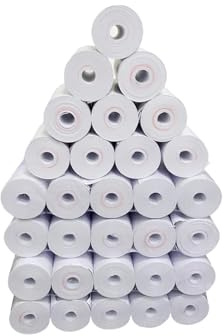 SHBHWS Thermopapier 57x25mm 10PCS Thermopapier Rolle Bank 57mm Registrierkassenpapier Belegpapier Kassenrollen