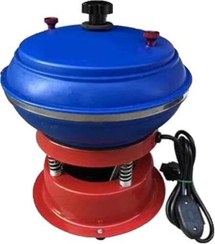 Jewelry Vibration Polishing Machine - 8 inch Electric Tumbler for Rock Tumbling and Polishing, Convenient Operation and Powerful 130W Motor