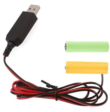 TTTLLNN USB 5V2A auf 3V Batterie-Stromkabel für 2 x 1,5 V LR6 AA Batterie-Eliminatoren für elektronische Spielzeug-Fernbedienung