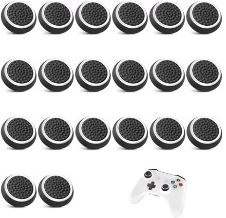 ExcellaElite Thumb Grips,14 PCS Controller Thumb Grips,Silicone Anti-Slip Controller Grips,Joystick Grips,Compatible with Ps5 Ps4 Ps3 Ps2 Xbox 360 Xbox One and Switch Pro Controller Thumb Grips