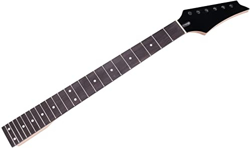 Acbmveen Griffbrett für E-Gitarre, 24 Bünde, Ahornhals, Palisander, Schwarz