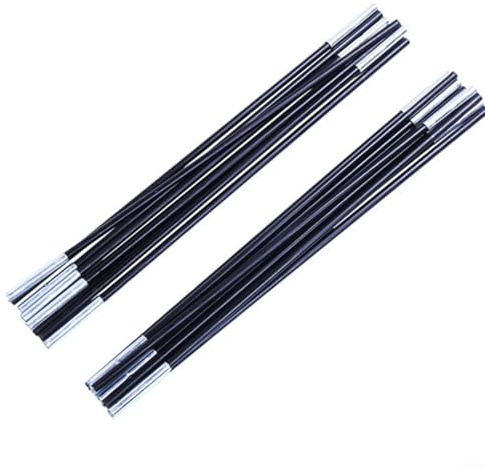 Entgoinggo Zeltstangen, Fiberglas-Zeltstangen, Ersatz-Set für Camping, Wandern, Markise, Outdoor-Zelte, Stangen, Reparaturzubehör, 3,2 m