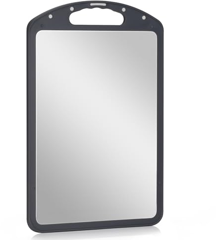 Onlyfire Tabla Cortar Cocina de Doble Cara, Tabla Cortar Acero Inoxidable, Grande Cutting Board de Plástico, Ideal para Carne, Pan y Verduras, Tablas de Cocina Rectangulares, Chopping Board