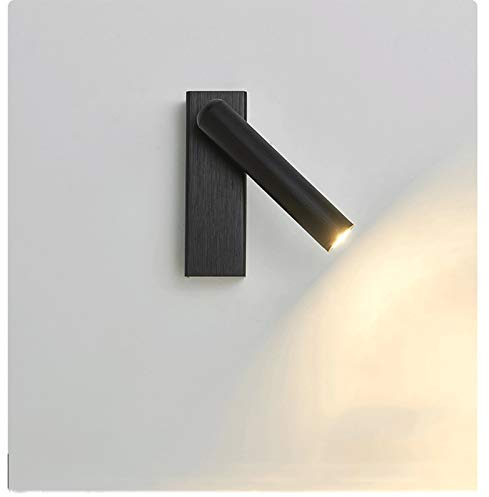 GWJKG Applique murale for Lampe de Lecture, interrupteur à Bascule, 3W, entrée 3000K, Appliques murales (Color : A)