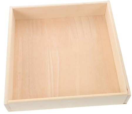 VANZACK Sabbiera in Legno Per Ragazzo Ragazza Vassoio Per Giocare La Sabbia Scatole Di Legno Quadrate Organizzatore Per Lavori Artigianali Unità Di Stoccaggio Per Ragazzo Ragazza Vassoio m