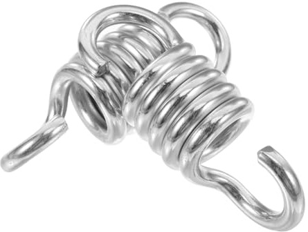 MERRYHAPY 2 pièces Ressort de Suspension Galvanisé Acier Inoxydable Crochets Robustes pour Fauteuil Suspendu et Balançoire Support Poids Élevé Installation Facile pour Hamac et Porche