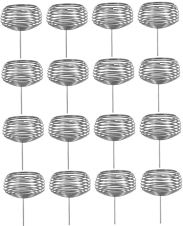 UKCOCO 16 pezzi Contenitori Fertilizzante per Piante in Acciaio Inossidabile Cesti per Fertilizzazione Uniforme di Bonsai e Piante in Vaso Strumento Portatile per Giardinaggio Facile