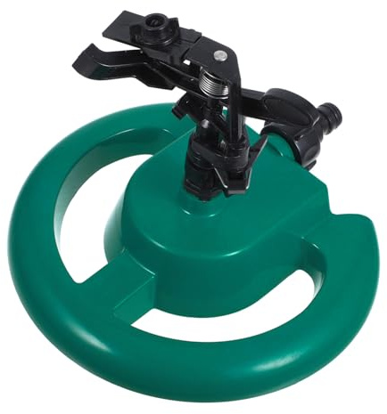 ARTIBETTER Arroseur de Pelouse Rotatif Automatique pour Jardin Système Irrigation Plastique Vert Rotation Complète pour Arrosage des Pelouses et Plantes