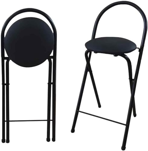 Sgabelli Cucina Pieghevoli Alto Portatile Sgabello Da Bar Nessun Montaggio Richiesto Salvaspazio Sgabello Da Colazione Pranzo Sgabello Pieghevole Campeggio Con Poggiapiedi,Sedia Da Bar H 60CM