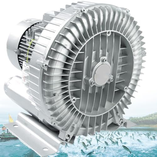 Regenerativ FläKt HöGtrycksvirvelringfläKt, Regenerativ FläKt Industriell Vakuumpump, Industriell Vakuumpump RingfläKt, For Avloppsluftning Aquarium Fish Damm Threephase1100W