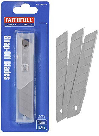 Faithfull TKBS18 Snap Off Knife Blade 18mm