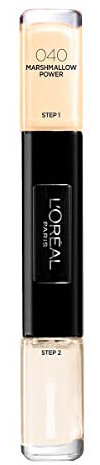 L'Oréal Paris Infaillible Nagellack Beige / 2 in 1 Top Coat und Unterlack in zartem Beige / 040 Marshmallow Power / 1 x 10 ml
