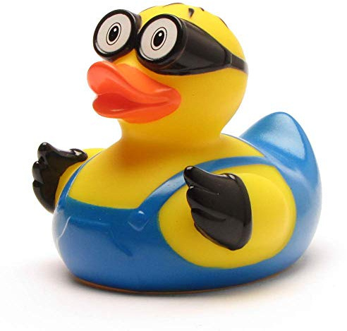 Duckshop I Badeente M-Duck I L: 8,5 cm I Quietscheente I Quietscheentchen I Geschenk Comic-Fans I Präsent Sammler