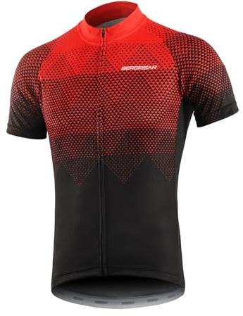 BERGRISAR Men's Cycling Jerseys Short Sleeves Bike Shirt
