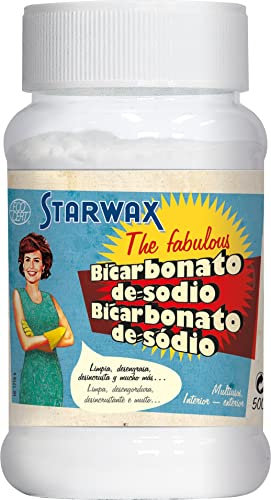Starwax The Fabulous Bicarbonato de Sodio 500gramos - Limpiador Multiusos. Elimina la Grasa, el Mal Olor, y el Moho. Antioxidante