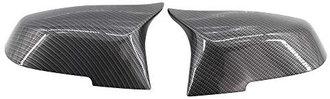 Carrfan Carcasas de Espejos Retrovisores ala Lateral Espejo Tapa Negro Brillante par Apto para BMW F32 F30 F31 F33 F36